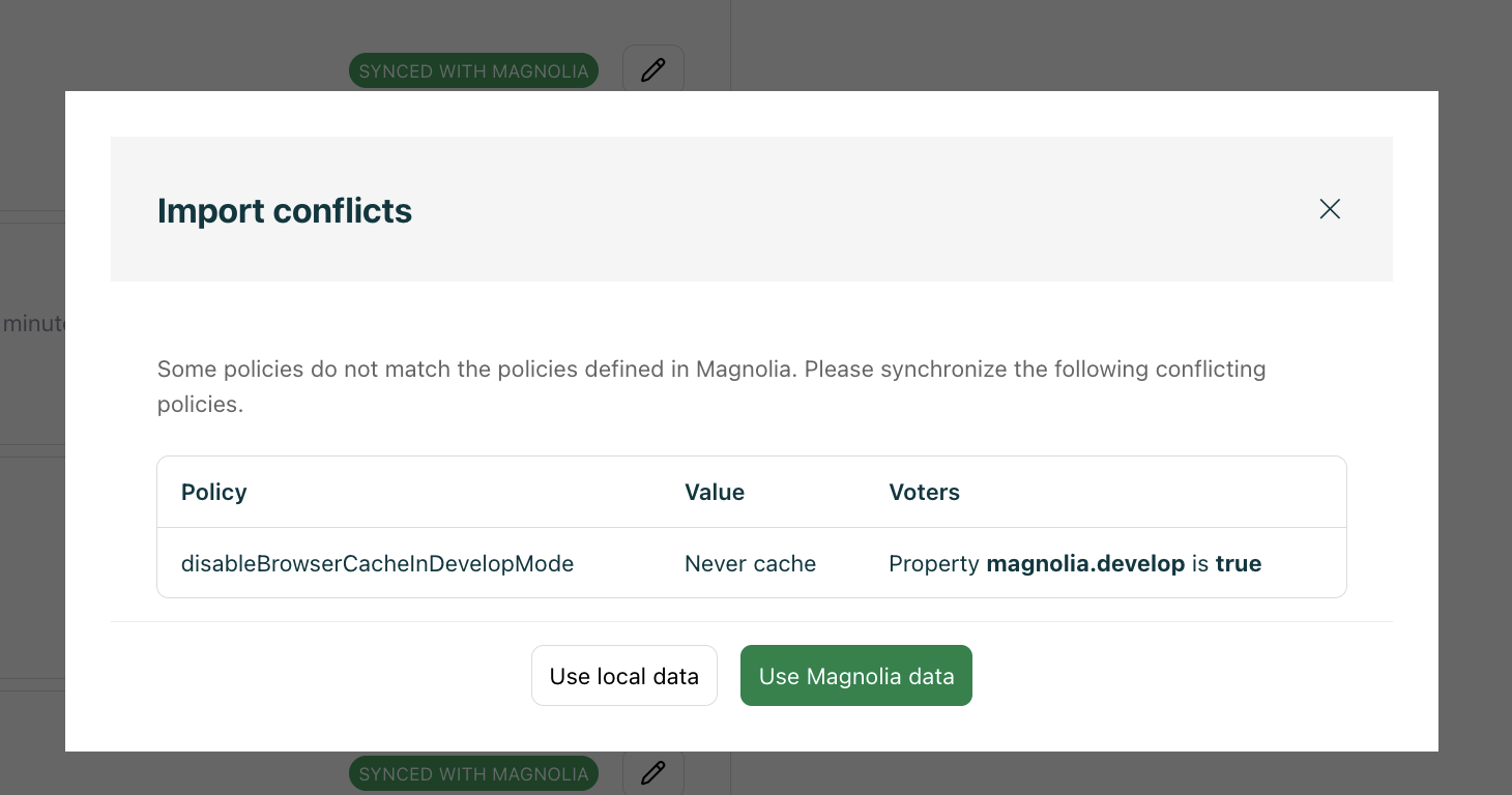 Import conflicts