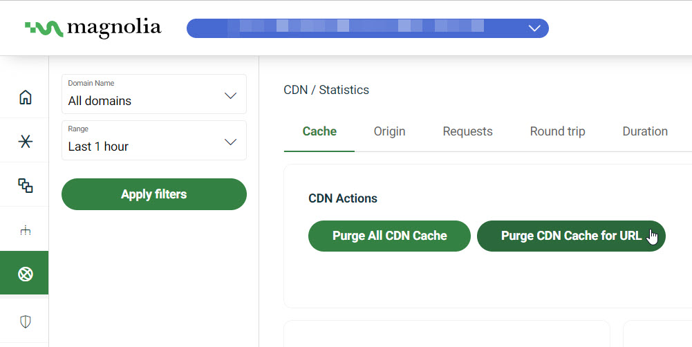 Purge CDN cache for URL
