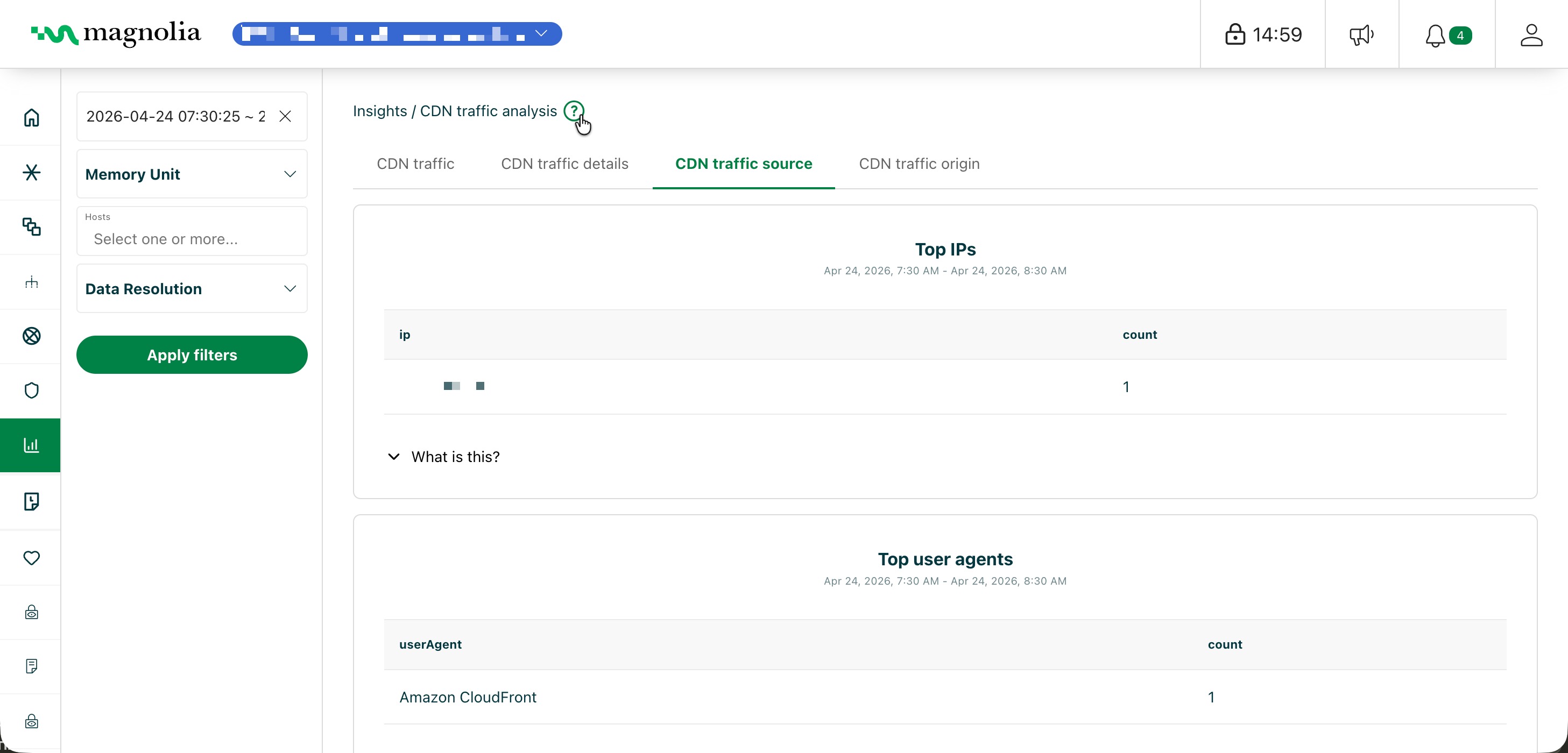CDN traffic analysis overview