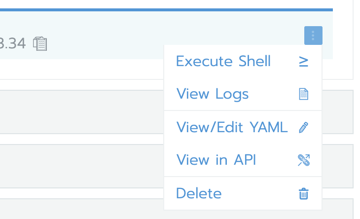 Execute shell in Rancher
