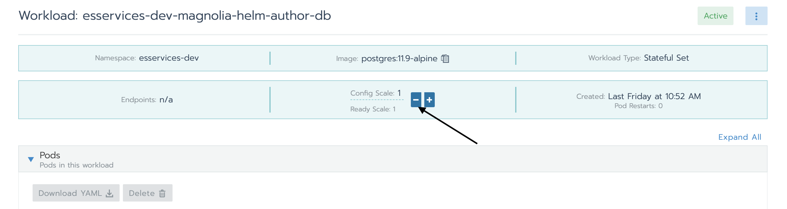 Scale down Magnolia and databases